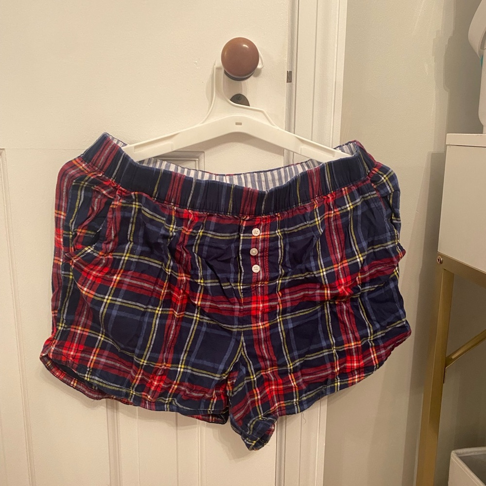 American Eagle Holiday Dark Plad Pajama Boxer shorts , Size M